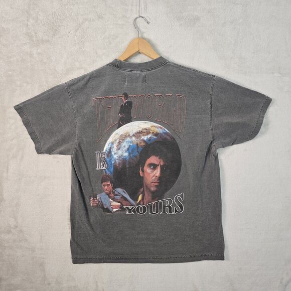Scarface Shoe Palace The World Is Yours Shirt Large Movie Vintage Rap Tee Style - Picture 6 of 8